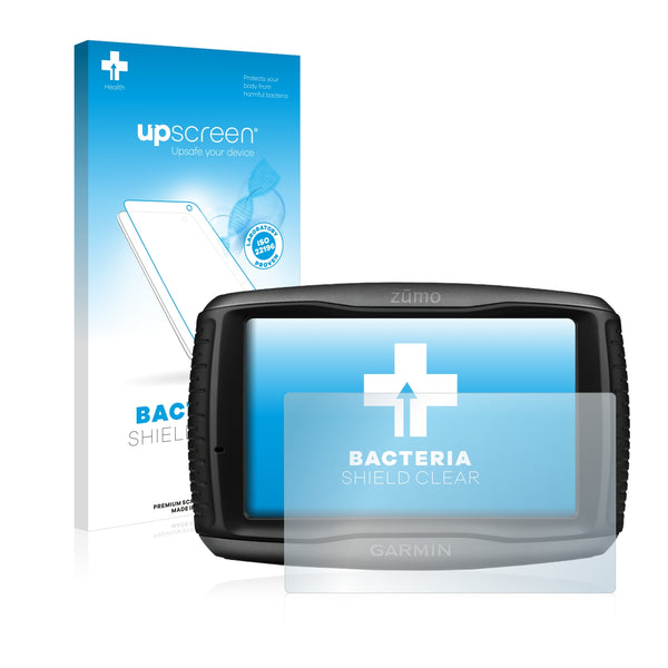 upscreen Bacteria Shield Clear Premium Antibacterial Screen Protector for Garmin zumo 595LM