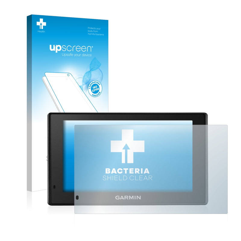 upscreen Bacteria Shield Clear Premium Antibacterial Screen Protector for Garmin DriveSmart 50 LMT-D