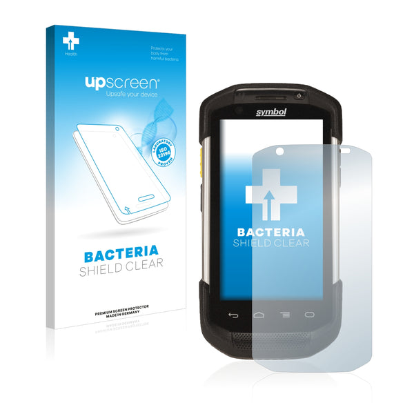 upscreen Bacteria Shield Clear Premium Antibacterial Screen Protector for Zebra TC75