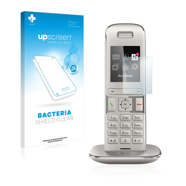 upscreen Bacteria Shield Clear Premium Antibacterial Screen Protector for Telekom Speedphone 50