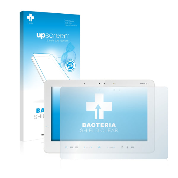 upscreen Bacteria Shield Clear Premium Antibacterial Screen Protector for Bewatec MediPaD 13