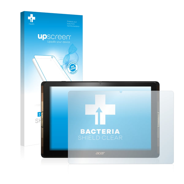 upscreen Bacteria Shield Clear Premium Antibacterial Screen Protector for Acer Iconia Tab 10 A3-A40