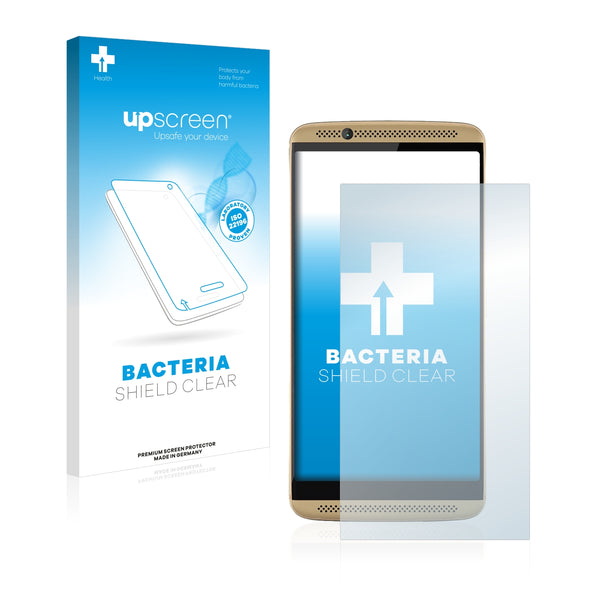 upscreen Bacteria Shield Clear Premium Antibacterial Screen Protector for ZTE Axon 7