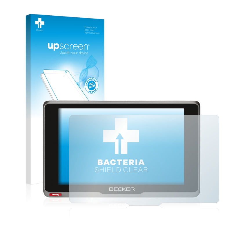 upscreen Bacteria Shield Clear Premium Antibacterial Screen Protector for Becker active.7s EU