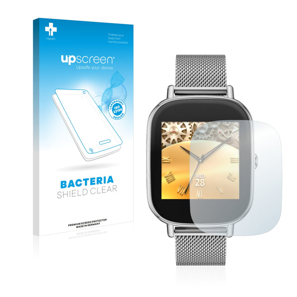 upscreen Bacteria Shield Clear Premium Antibacterial Screen Protector for Asus ZenWatch 2 1.45