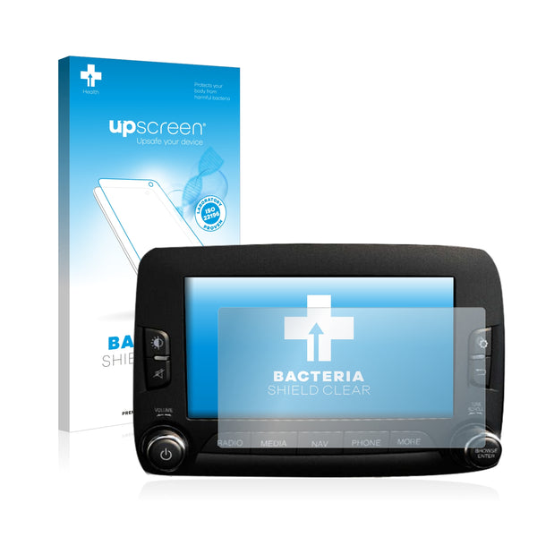 upscreen Bacteria Shield Clear Premium Antibacterial Screen Protector for Uconnect 6.5 (Fiat 500X)