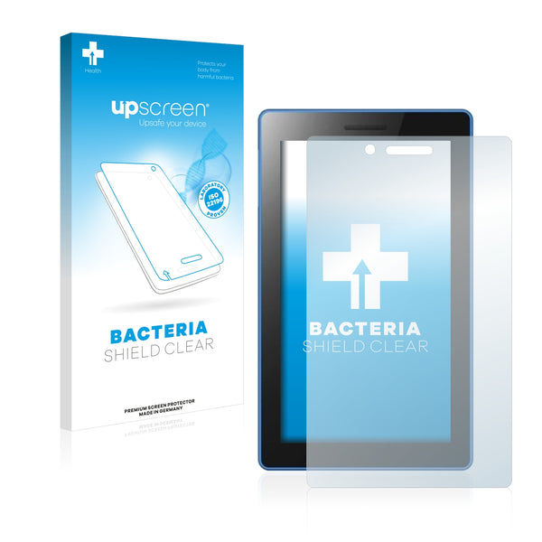 upscreen Bacteria Shield Clear Premium Antibacterial Screen Protector for Lenovo Tab3 7 Essential