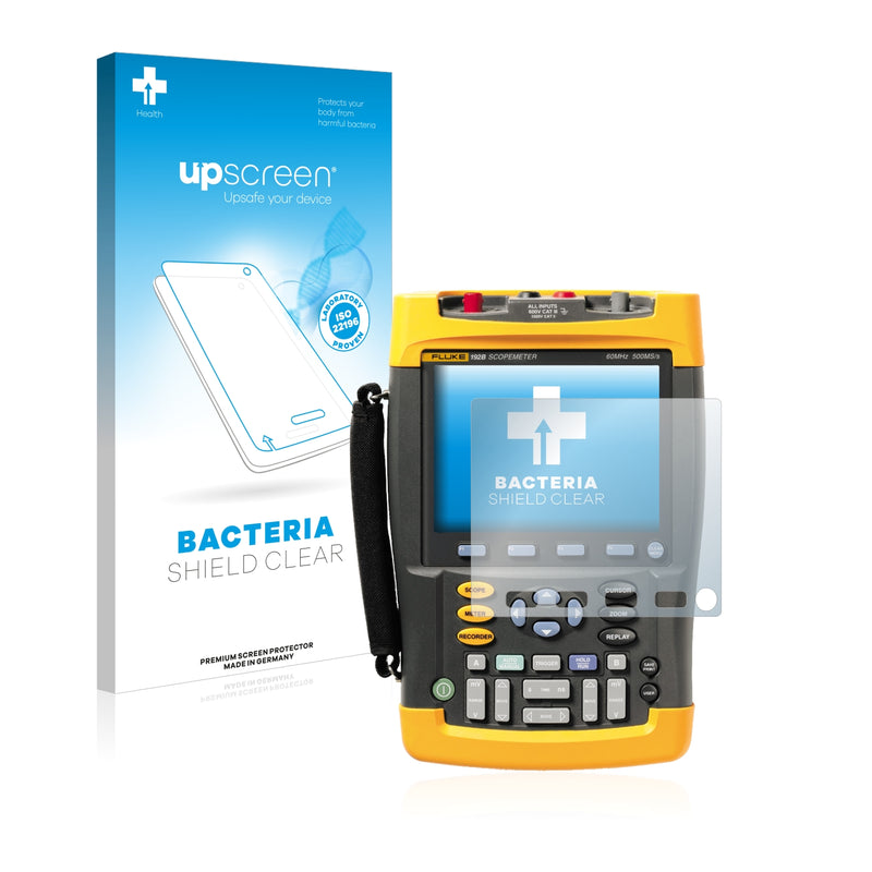 upscreen Bacteria Shield Clear Premium Antibacterial Screen Protector for Fluke ScopeMeter 192