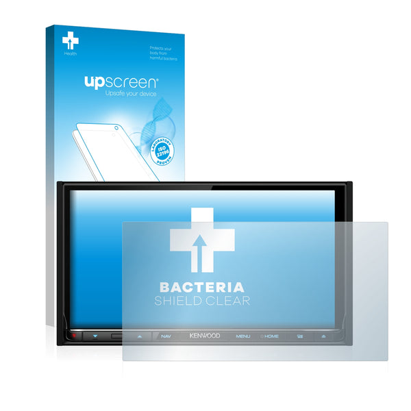 upscreen Bacteria Shield Clear Premium Antibacterial Screen Protector for Kenwood DNX8160DABS