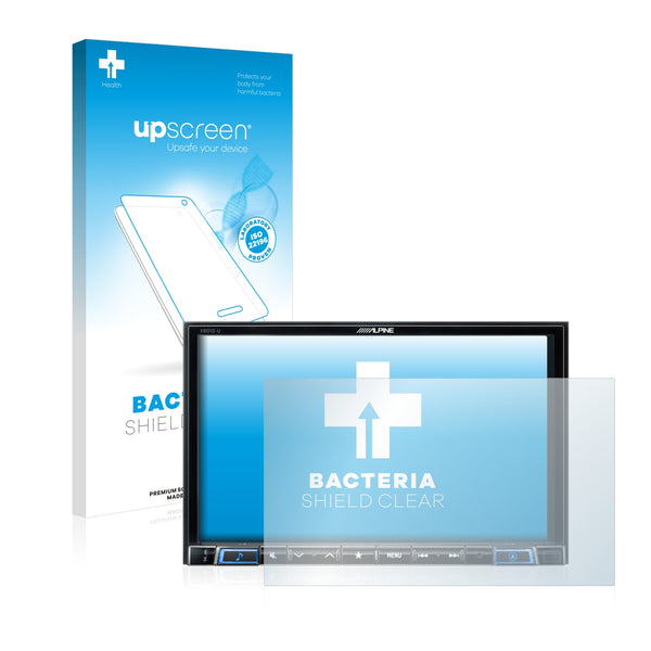 upscreen Bacteria Shield Clear Premium Antibacterial Screen Protector for Alpine X801D-U