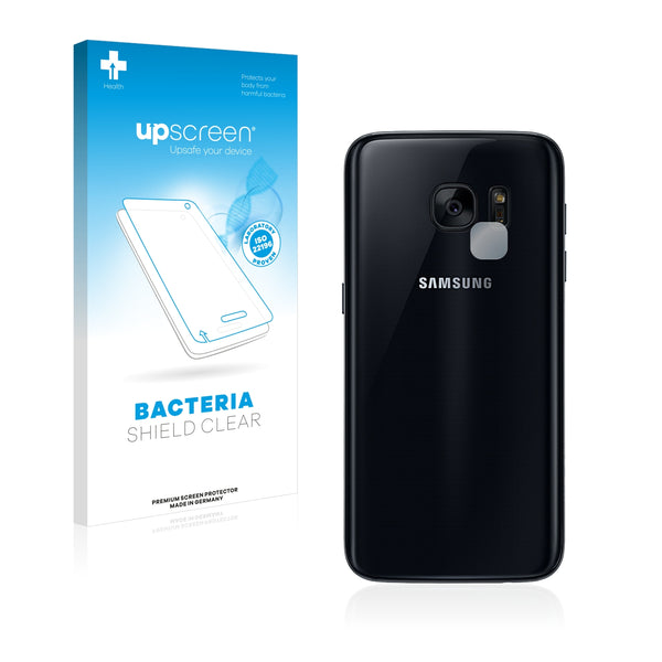 upscreen Bacteria Shield Clear Premium Antibacterial Screen Protector for Samsung Galaxy S7 (Camera)