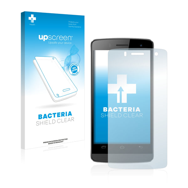 upscreen Bacteria Shield Clear Premium Antibacterial Screen Protector for Komu Mini Plus