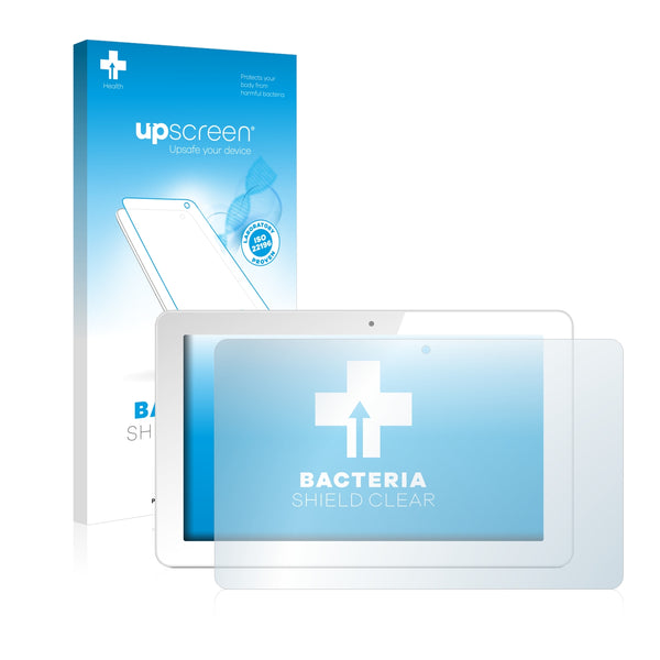 upscreen Bacteria Shield Clear Premium Antibacterial Screen Protector for Odys Rise 10 Quad