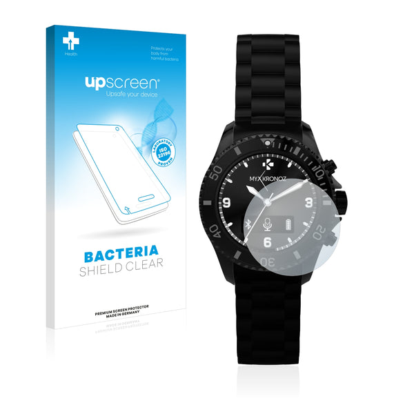 upscreen Bacteria Shield Clear Premium Antibacterial Screen Protector for MyKronoz ZeClock