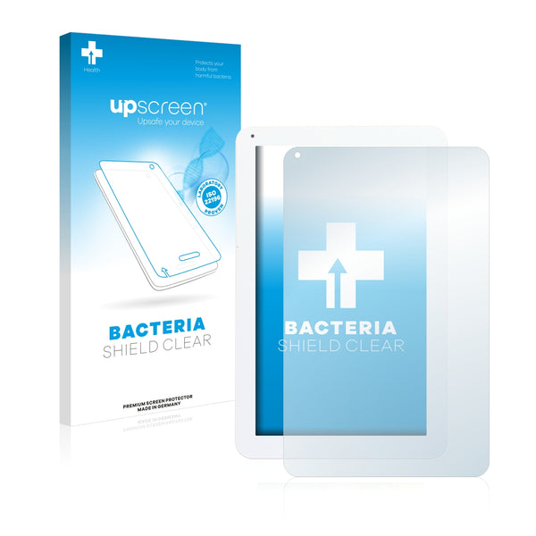upscreen Bacteria Shield Clear Premium Antibacterial Screen Protector for Mediacom SmartPad i10 3G M-MPI10C3G