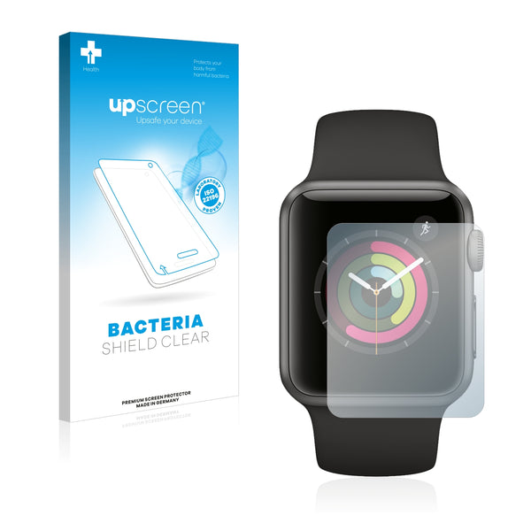 upscreen Bacteria Shield Clear Premium Antibacterial Screen Protector for Apple Watch Series 1 (38 mm)