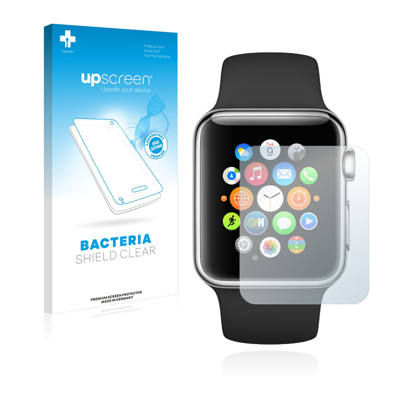 upscreen Bacteria Shield Clear Premium Antibacterial Screen Protector for Apple Watch Series 1 (42 mm)