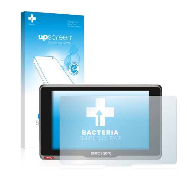 upscreen Bacteria Shield Clear Premium Antibacterial Screen Protector for Becker active.7sl EU