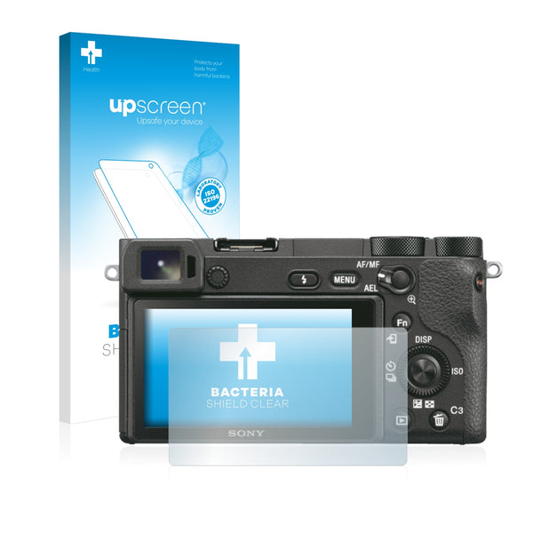 upscreen Bacteria Shield Clear Premium Antibacterial Screen Protector for Sony Alpha 6500
