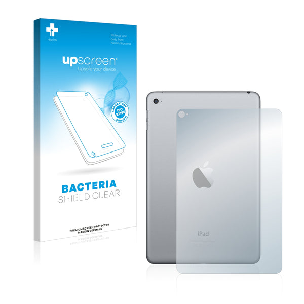 upscreen Bacteria Shield Clear Premium Antibacterial Screen Protector for Apple iPad Mini 4 (Back)