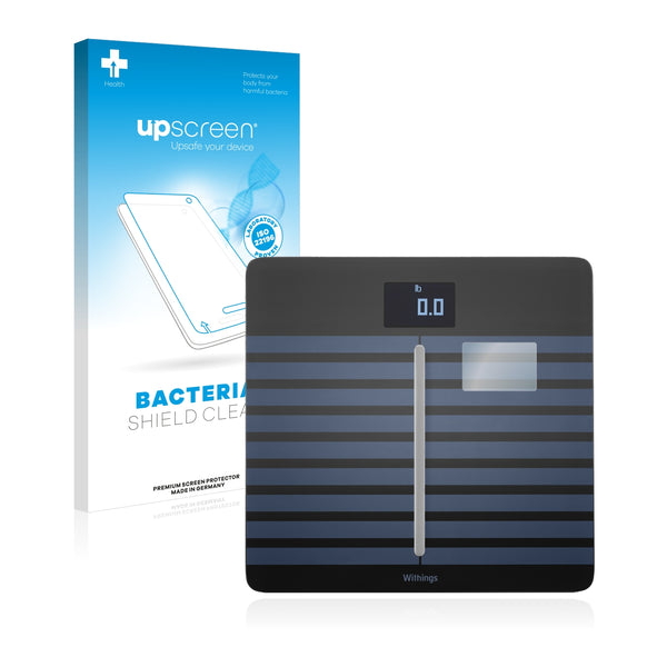upscreen Bacteria Shield Clear Premium Antibacterial Screen Protector for Withings Body cardio