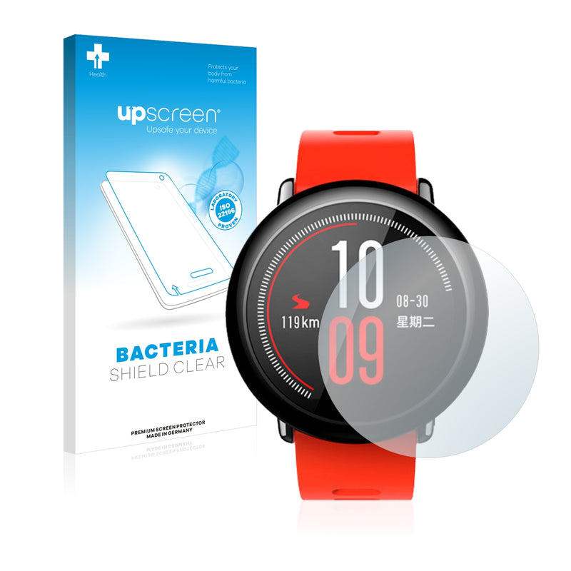 upscreen Bacteria Shield Clear Premium Antibacterial Screen Protector for Huami Amazfit Pace