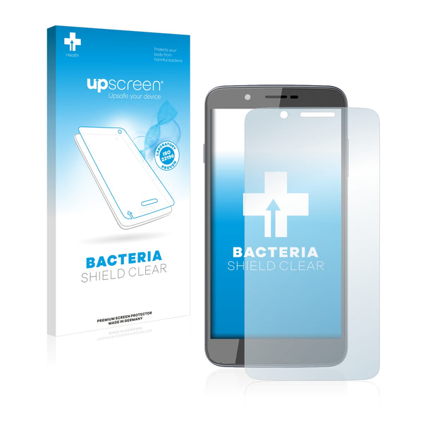 upscreen Bacteria Shield Clear Premium Antibacterial Screen Protector for Archos 55 Helium
