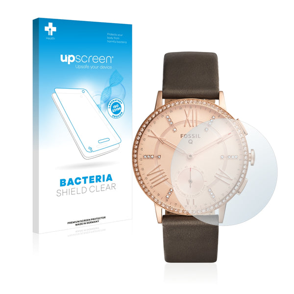 upscreen Bacteria Shield Clear Premium Antibacterial Screen Protector for Fossil Q Gazer