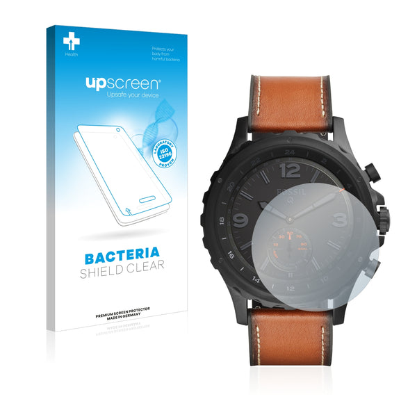 upscreen Bacteria Shield Clear Premium Antibacterial Screen Protector for Fossil Q Nate