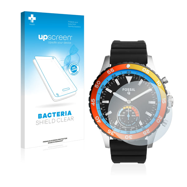 upscreen Bacteria Shield Clear Premium Antibacterial Screen Protector for Fossil Q Crewmaster