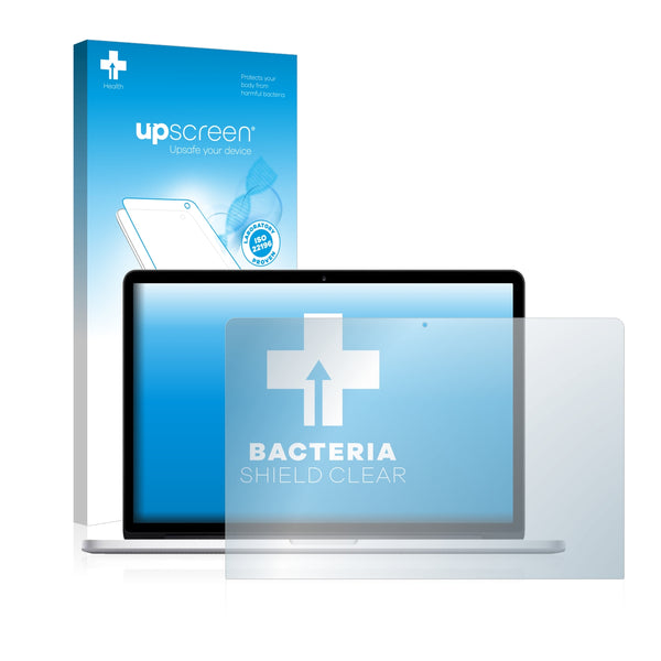 upscreen Bacteria Shield Clear Premium Antibacterial Screen Protector for Apple MacBook Pro 15 2016