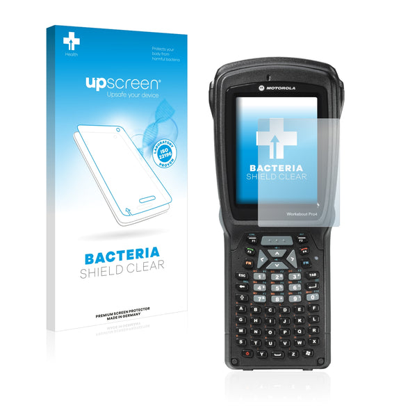 upscreen Bacteria Shield Clear Premium Antibacterial Screen Protector for Zebra Workabout Pro 4