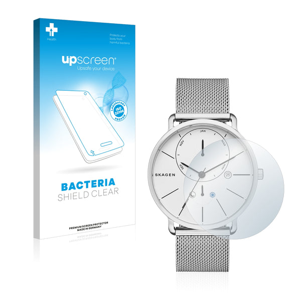 upscreen Bacteria Shield Clear Premium Antibacterial Screen Protector for Skagen Hagen Connected Hybrid Smartwatch (42 mm)