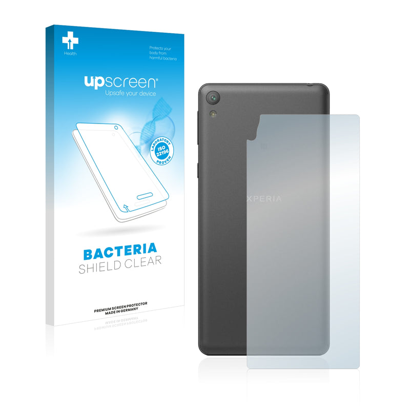 upscreen Bacteria Shield Clear Premium Antibacterial Screen Protector for Sony Xperia E5 (Back)