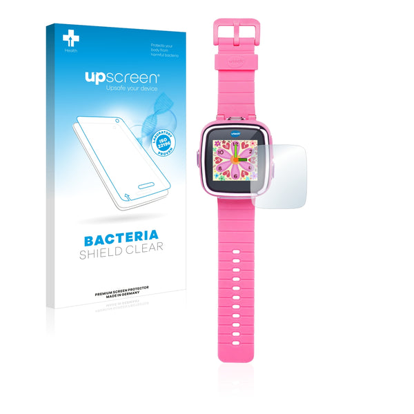 upscreen Bacteria Shield Clear Premium Antibacterial Screen Protector for Vtech Kidizoom Smart Watch 2