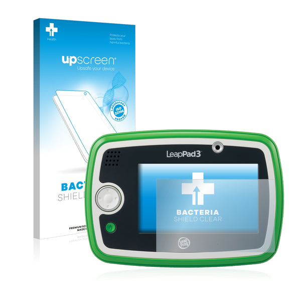 upscreen Bacteria Shield Clear Premium Antibacterial Screen Protector for LeapFrog LeapPad 3