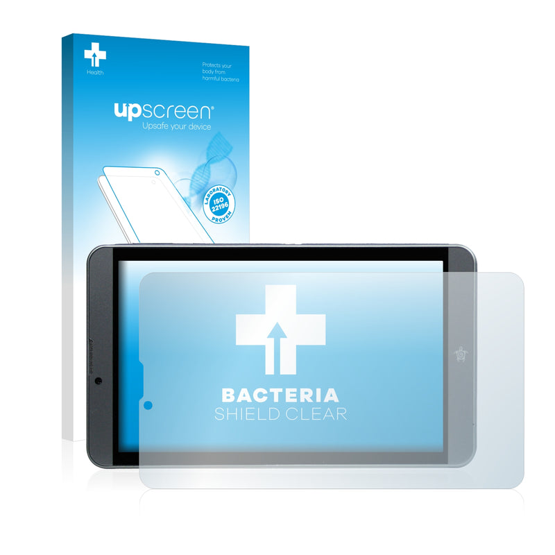 upscreen Bacteria Shield Clear Premium Antibacterial Screen Protector for Mediacom Smartpad i2 7 M-SP7I2A