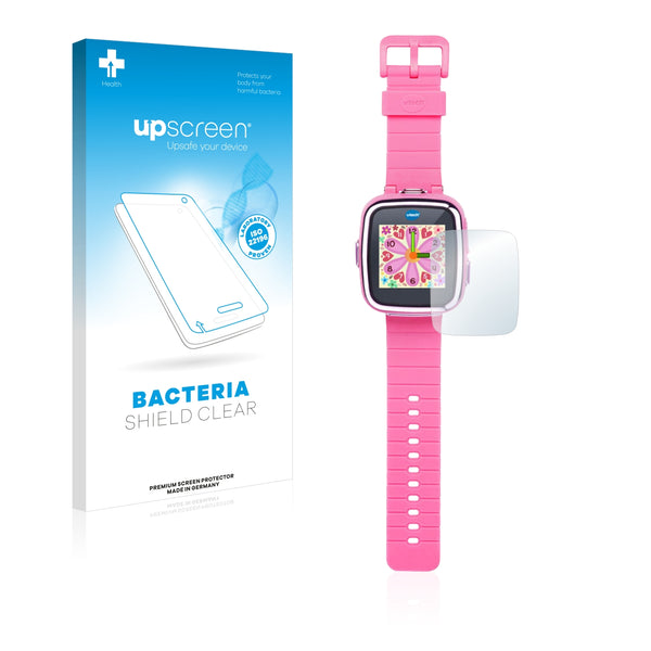 upscreen Bacteria Shield Clear Premium Antibacterial Screen Protector for Vtech Kidizoom Smart Watch DX