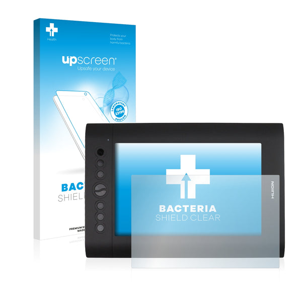 upscreen Bacteria Shield Clear Premium Antibacterial Screen Protector for Huion H610 Pro