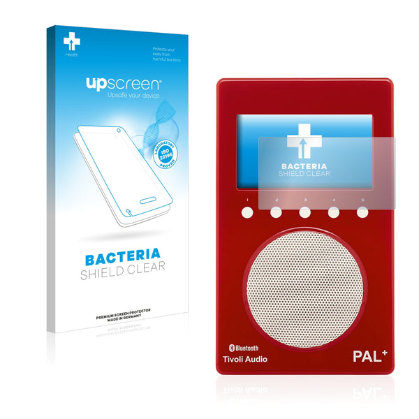upscreen Bacteria Shield Clear Premium Antibacterial Screen Protector for Tivoli Audio Pal+ BT