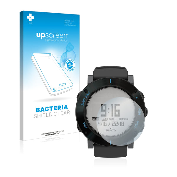 upscreen Bacteria Shield Clear Premium Antibacterial Screen Protector for Suunto Core Graphite Crush