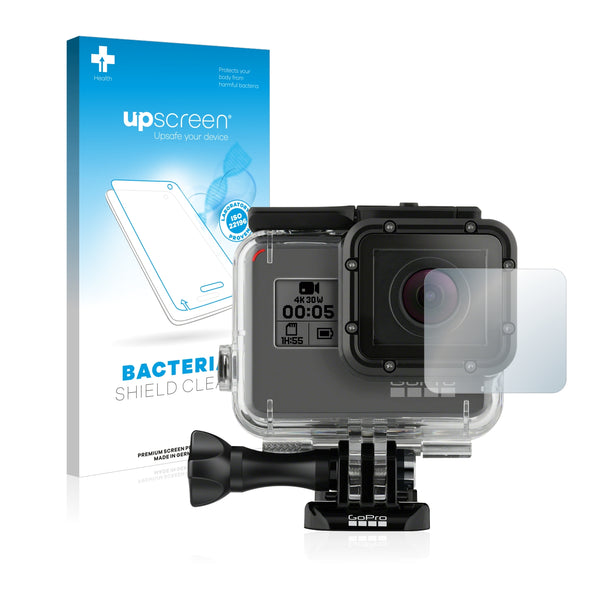 upscreen Bacteria Shield Clear Premium Antibacterial Screen Protector for GoPro Hero5 Black Lens (housing)