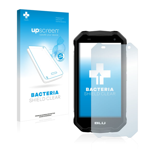 upscreen Bacteria Shield Clear Premium Antibacterial Screen Protector for BLU Tank Extreme 5.0