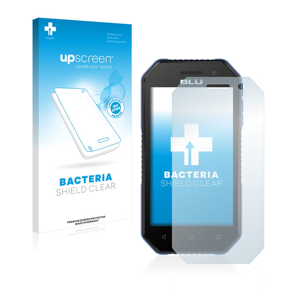 upscreen Bacteria Shield Clear Premium Antibacterial Screen Protector for BLU Tank Extreme 4.0