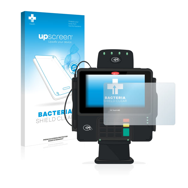 upscreen Bacteria Shield Clear Premium Antibacterial Screen Protector for Ingenico iSC Touch 480