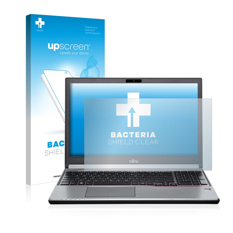upscreen Bacteria Shield Clear Premium Antibacterial Screen Protector for Fujitsu Lifebook E756