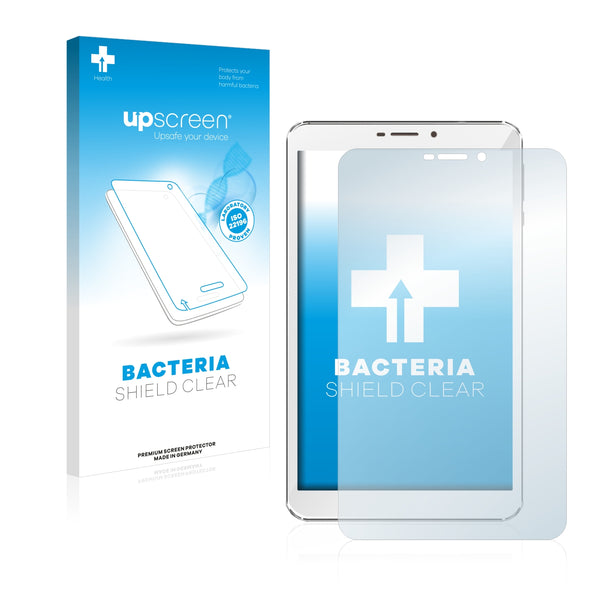 upscreen Bacteria Shield Clear Premium Antibacterial Screen Protector for Blaupunkt Polaris A08.G301