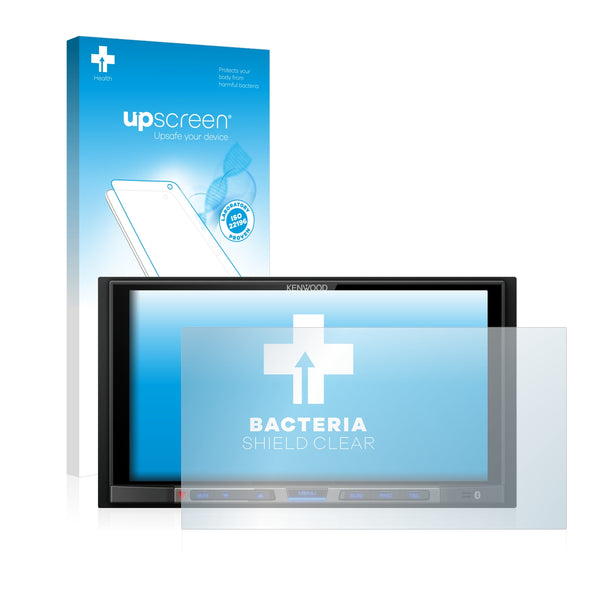upscreen Bacteria Shield Clear Premium Antibacterial Screen Protector for Kenwood DMX100BT