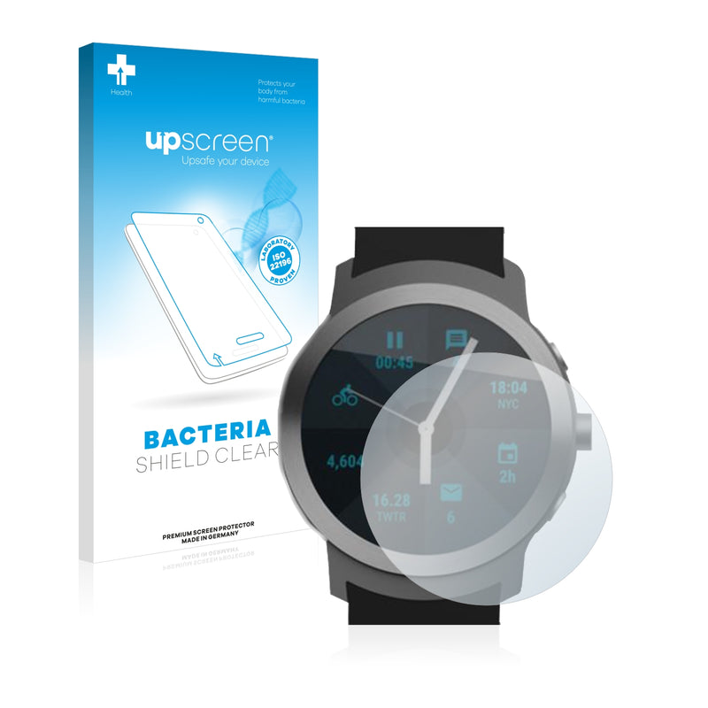 upscreen Bacteria Shield Clear Premium Antibacterial Screen Protector for LG Watch Sport