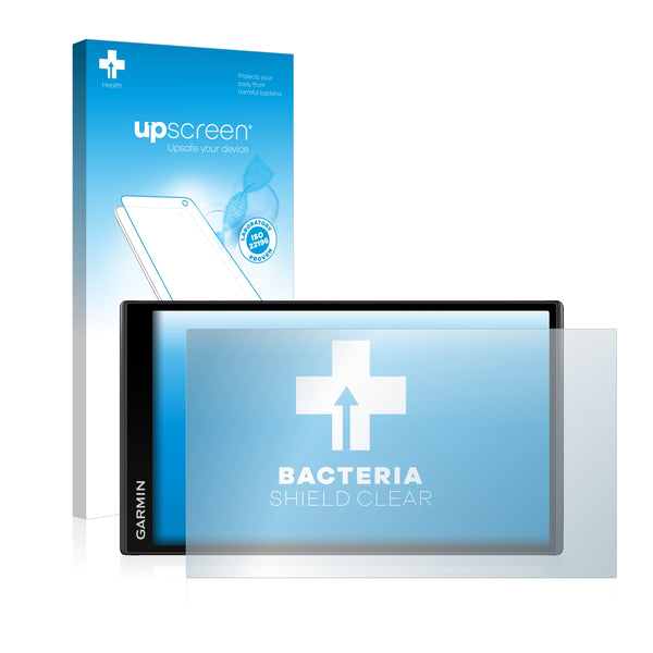 upscreen Bacteria Shield Clear Premium Antibacterial Screen Protector for Garmin DriveSmart 61 LMT-D